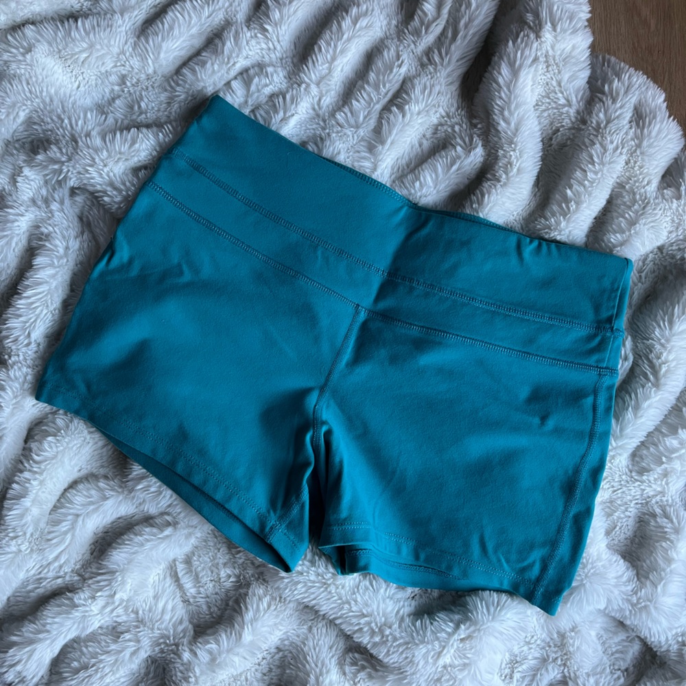 Prana Teal Bike Shorts for Women